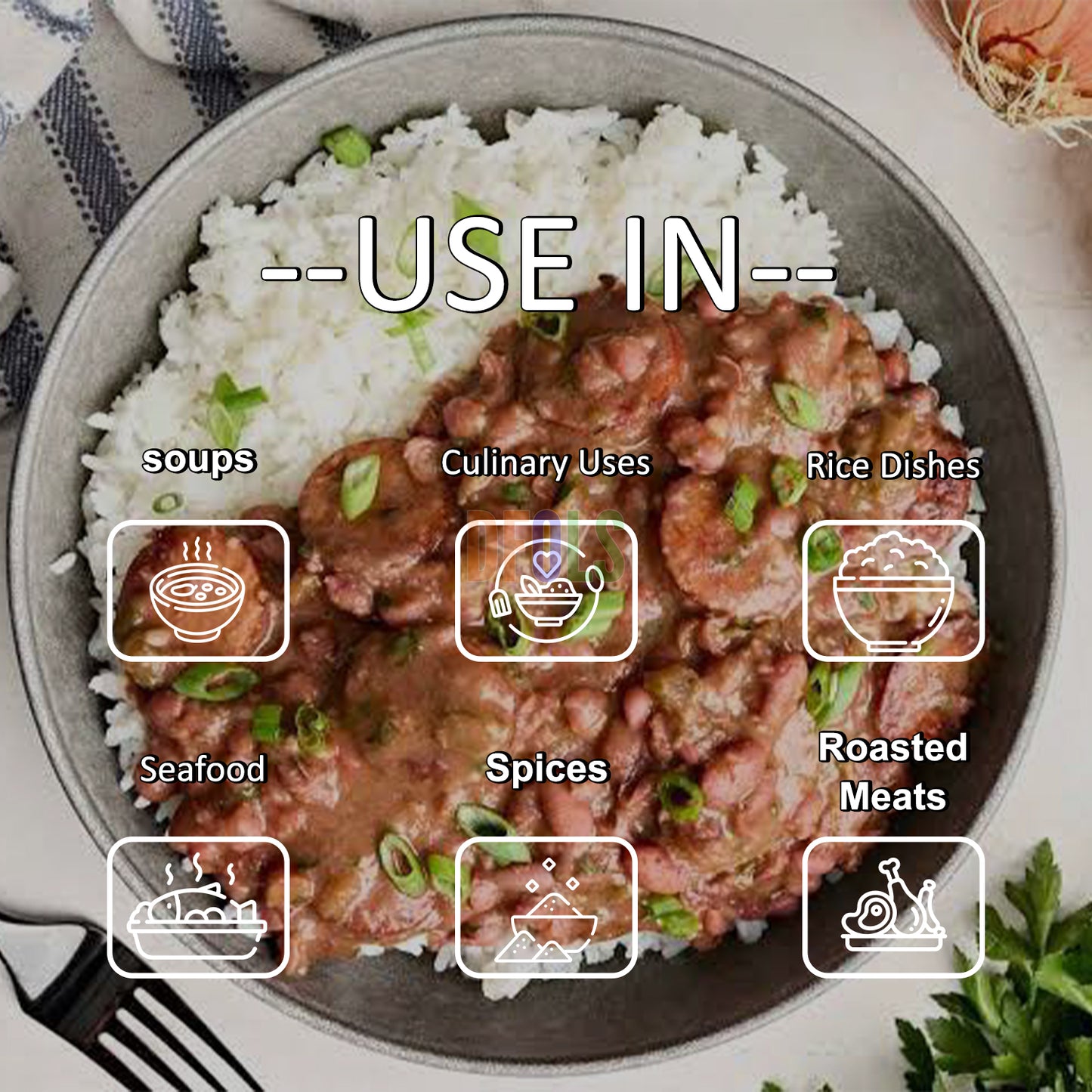 Authentic Creole Spice Powder | All-Natural Cajun Seasoning for Seafood, Meat & Veggies | Gluten-Free, Vegan, Preservative-Free Flavorful Spice Blend - DFOLS