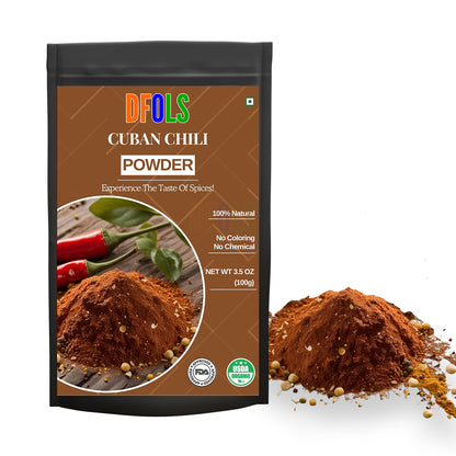 Cuban Chili Powder 4 oz – Organic Smoky & Spicy Cuban Seasoning Blend for Authentic Flavor | Ideal for Rubs, Marinades, Tacos, Soups & Stews | All-Natural Premium Spice - DFOLS