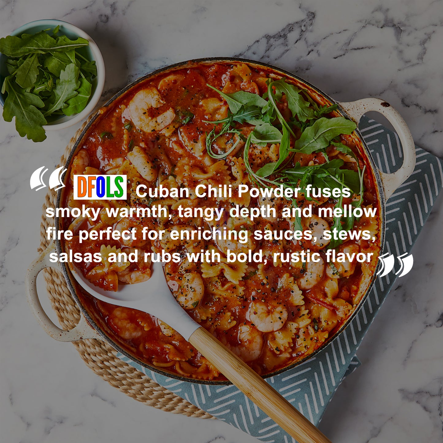 Cuban Chili Powder 4 oz – Organic Smoky & Spicy Cuban Seasoning Blend for Authentic Flavor | Ideal for Rubs, Marinades, Tacos, Soups & Stews | All-Natural Premium Spice - DFOLS