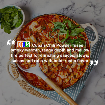 Cuban Chili Powder 4 oz – Organic Smoky & Spicy Cuban Seasoning Blend for Authentic Flavor | Ideal for Rubs, Marinades, Tacos, Soups & Stews | All-Natural Premium Spice - DFOLS