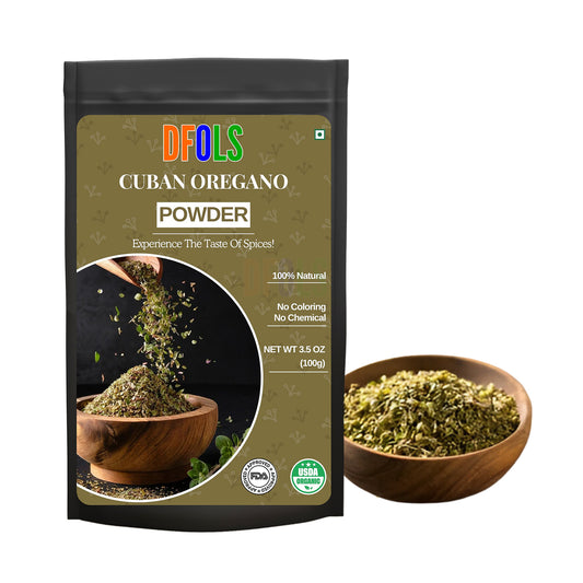 All-Natural Cuban Oregano Powder – Rich, Earthy Flavor for Latin & Mediterranean Cuisine - DFOLS