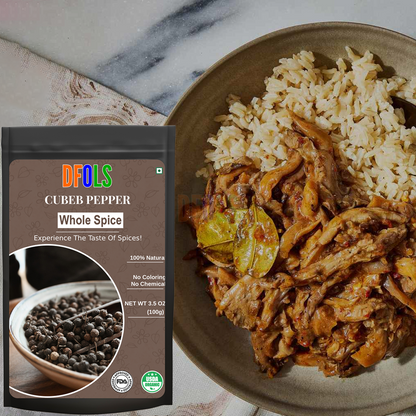 DFOLS Cubeb Pepper Whole Spice Cooking 0.22lb 3.5oz 100g ジャワコショウ