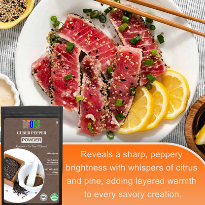 Cubeb Pepper 3.5oz – Premium Grade Java Pepper from Indonesia | Pure, Natural & Gluten-Free | Whole Cubeb Seeds for Cooking, Seasoning & W - DFOLS