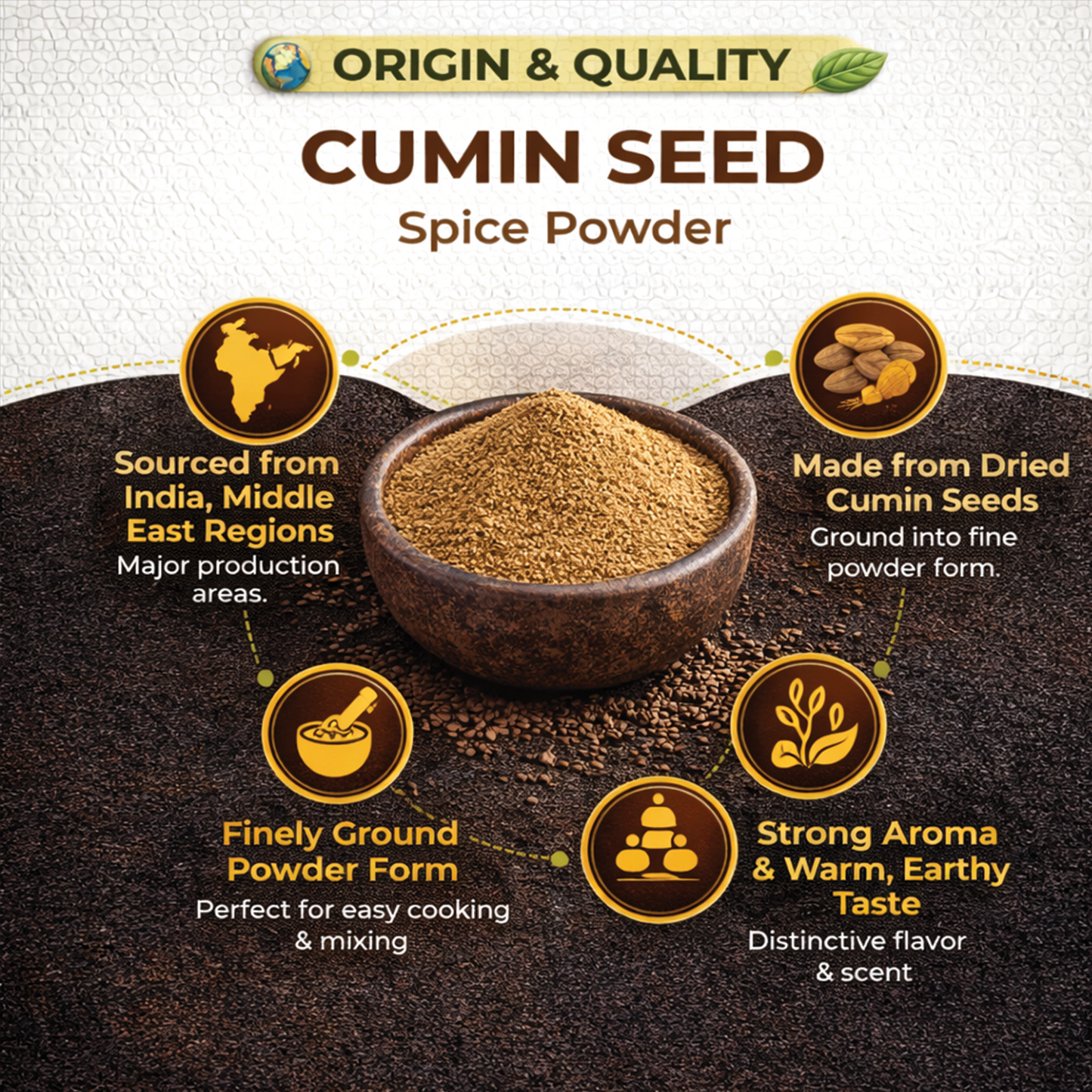 Dfols Cumin Powder 100g (3.5oz / 0.22lb) Pure Natural Indian Spice – クミンパウダー