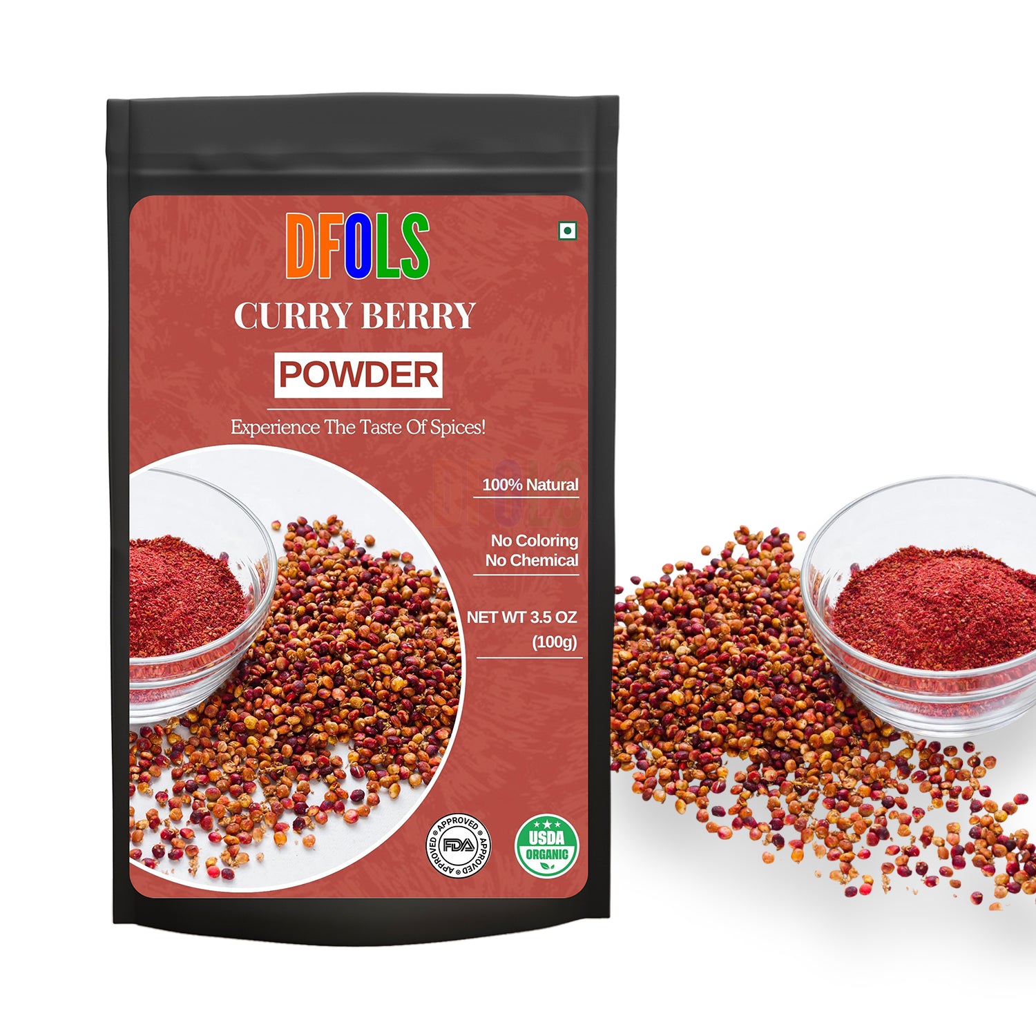 Curry Berry Powder – Premium Superfood for Glowing Skin, Immunity & Daily Wellness | 100% Natural, Antioxidant-Rich, Nutrient-Dense Health Supplement - DFOLS