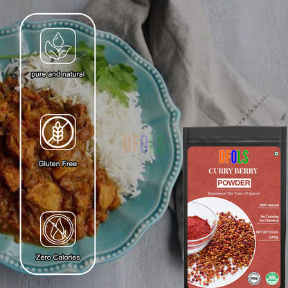 Curry Berry Powder – Premium Superfood for Glowing Skin, Immunity & Daily Wellness | 100% Natural, Antioxidant-Rich, Nutrient-Dense Health Supplement - DFOLS