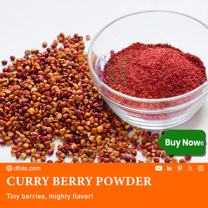 Curry Berry Powder – Premium Superfood for Glowing Skin, Immunity & Daily Wellness | 100% Natural, Antioxidant-Rich, Nutrient-Dense Health Supplement - DFOLS