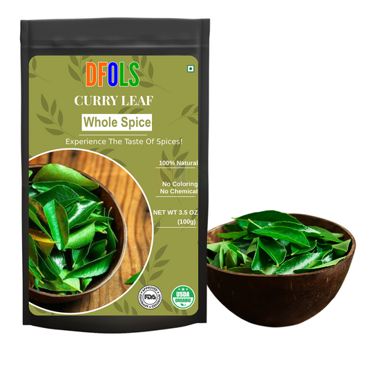 DFOLS Curry Leaf Whole Spice Cooking 0.22lb 3.5oz 100g カレーリーフ