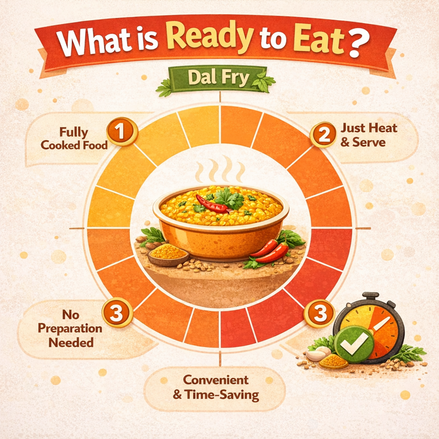 DFOLS Dal Fry Ready to Eat Indian Lentil Curry 0.49lb 7.76oz 220g ダールフライ