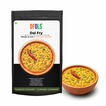 DFOLS Dal Fry Ready to Eat Indian Lentil Curry 0.49lb 7.76oz 220g ダールフライ