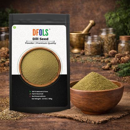 Dfols Dill Seed Powder 100g (3.5oz / 0.22lb) Pure Natural Indian Spice – ディルシードパウダー