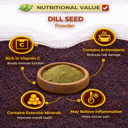 Dfols Dill Seed Powder 100g (3.5oz / 0.22lb) Pure Natural Indian Spice – ディルシードパウダー
