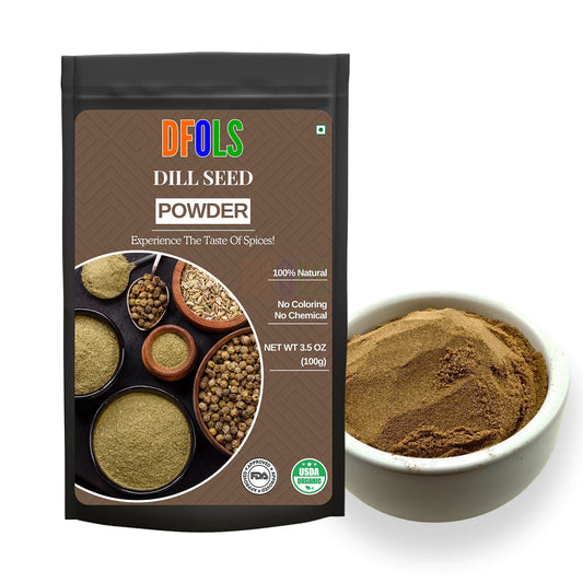 100% organic and pure dill Seed powder, Whole Seeds, Light & Fresh Taste, Versatile Seasoning - DFOLS