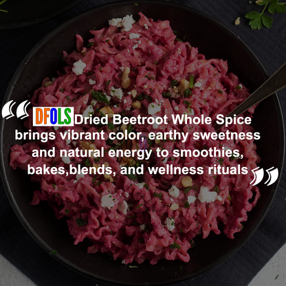 DFOLS Dried Beetroot Whole Spice – Premium Quality Natural Ingredient 0.22lb 3.5oz 100g ビートルート