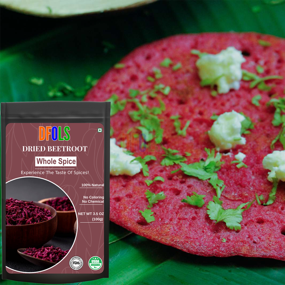 DFOLS Dried Beetroot Whole Spice – Premium Quality Natural Ingredient 0.22lb 3.5oz 100g ビートルート