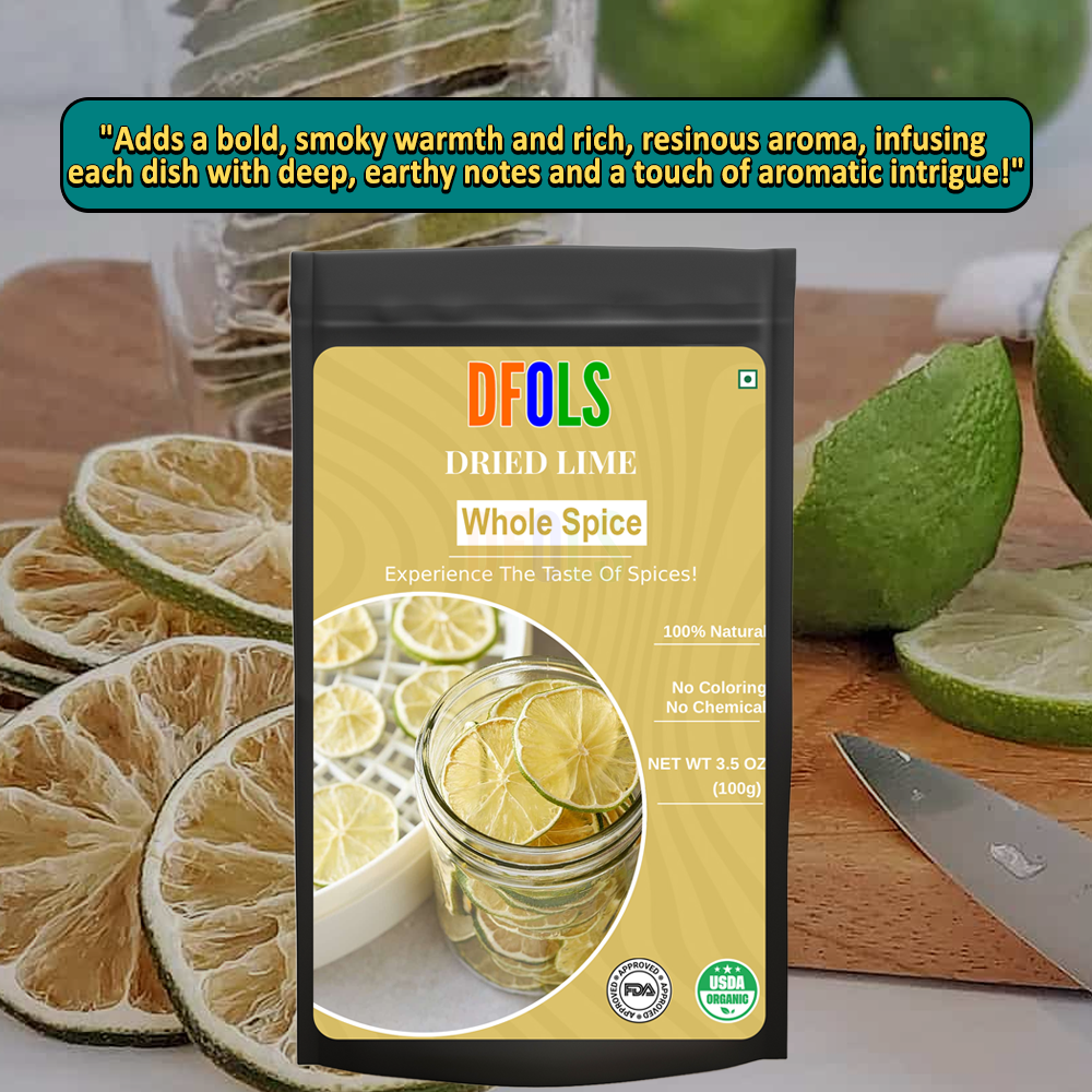DFOLS Dried Lime Whole Spice Cooking 0.22lb 3.5oz 100g 乾燥ライム