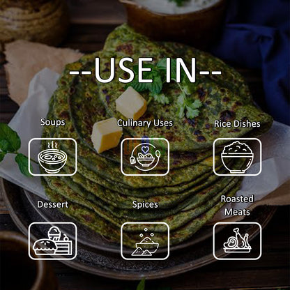 Organic Dried Spinach Powder | Nutrient-Rich Superfood | High in Iron & Antioxidants | Ideal for Smoothies, Cooking, Baking, Juices & Supplements | Pure, Natural, Vegan, Gluten-Free