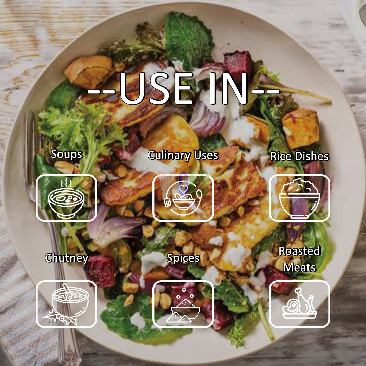 Authentic Dukkah Powder – Premium Nut & Spice Blend for Dipping, Cooking & Snacking – Vegan, Gluten-Free, No Preservatives – Classic Middle Eastern Flavor - DFOLS