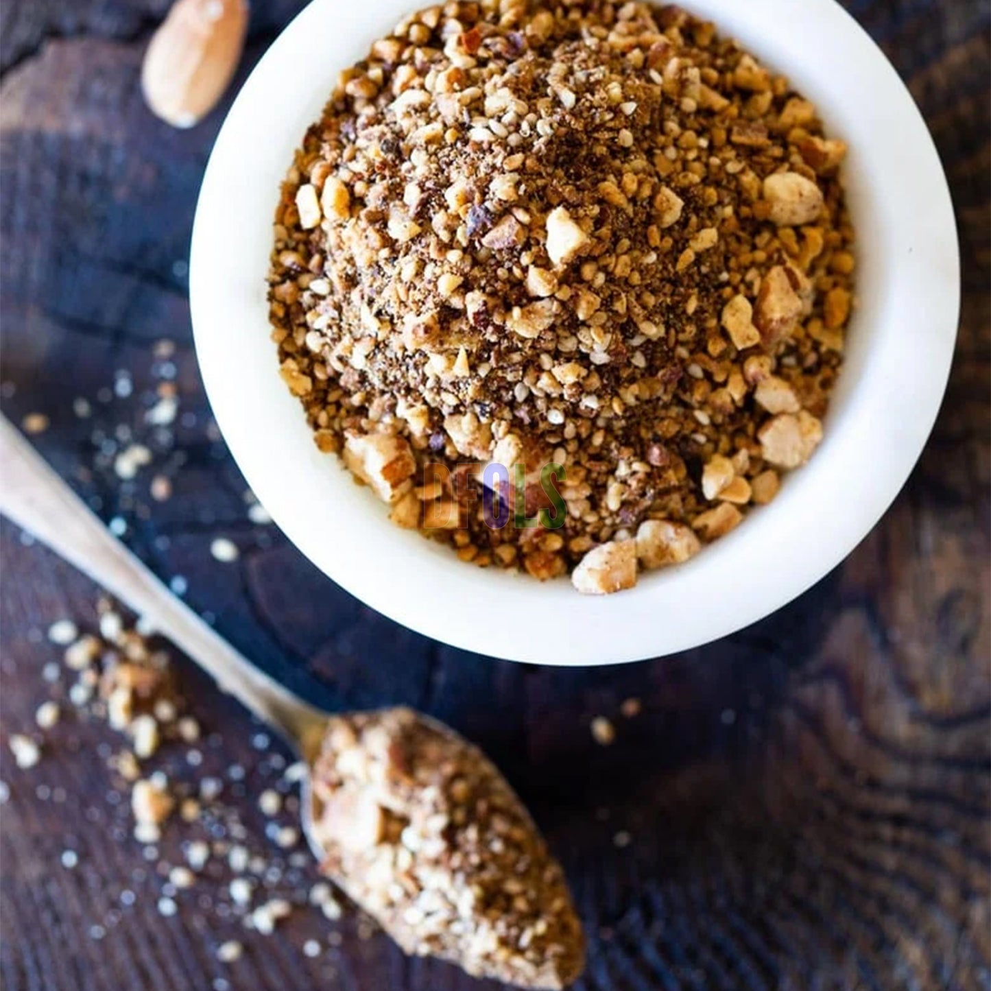 Authentic Dukkah Powder – Premium Nut & Spice Blend for Dipping, Cooking & Snacking – Vegan, Gluten-Free, No Preservatives – Classic Middle Eastern Flavor - DFOLS