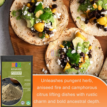 Organic Epazote Powder – Culinary Herb for Authentic Mexican & Latin American Dishes – Natural Digestive Support - DFOLS