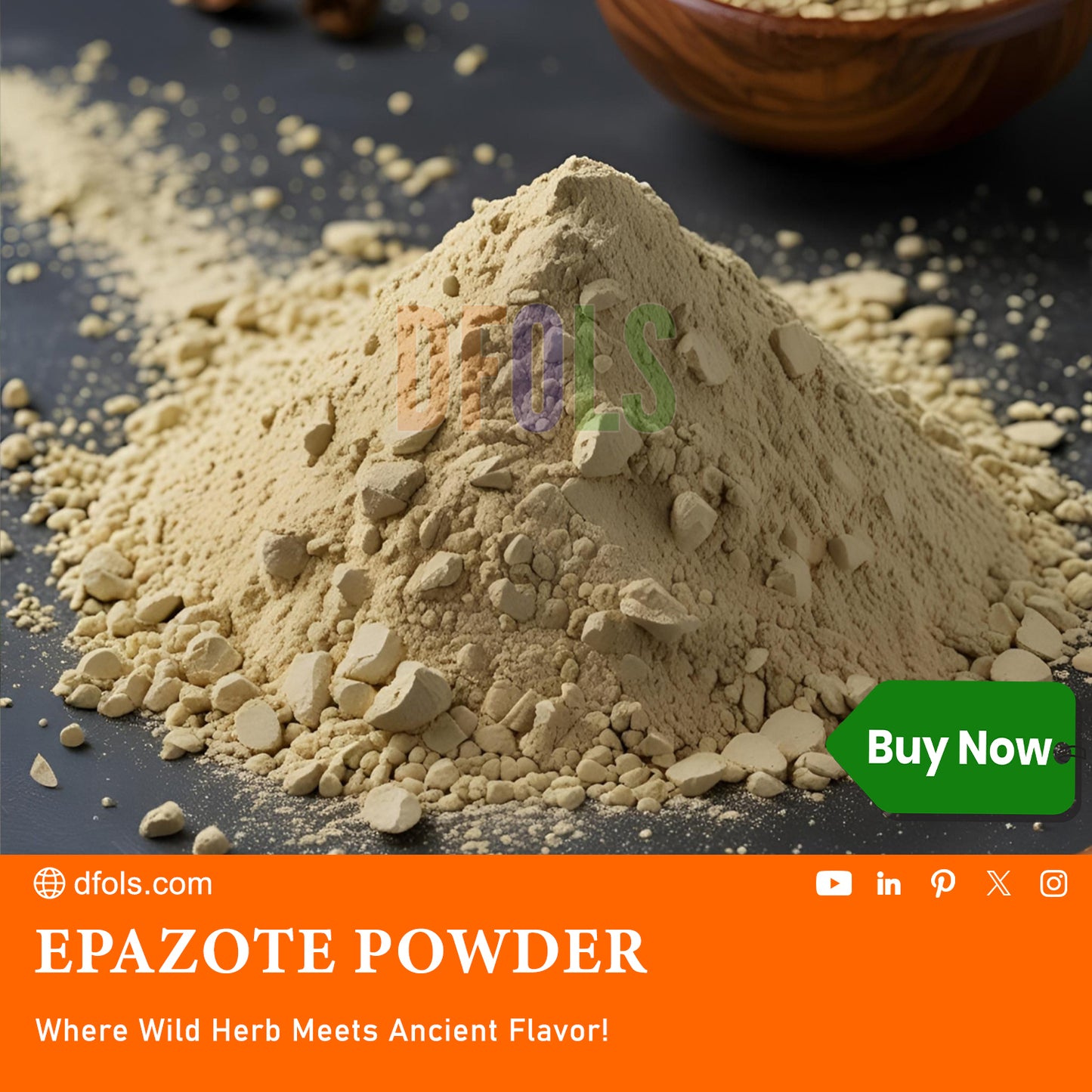 Organic Epazote Powder – Culinary Herb for Authentic Mexican & Latin American Dishes – Natural Digestive Support - DFOLS