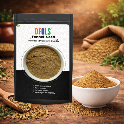 Dfols Fennel Seed Powder 100g (3.5oz / 0.22lb) Pure Natural Indian Spice – フェンネルパウダー