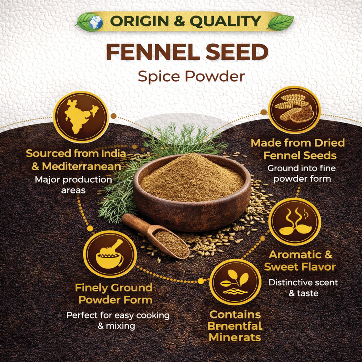 Dfols Fennel Seed Powder 100g (3.5oz / 0.22lb) Pure Natural Indian Spice – フェンネルパウダー