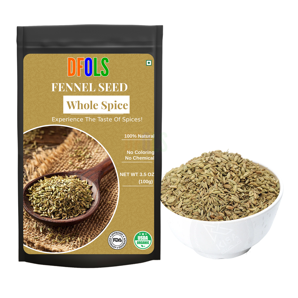 DFOLS Fennel Seeds Whole Spice Cooking 0.22lb 3.5oz 100g フェンネルシード
