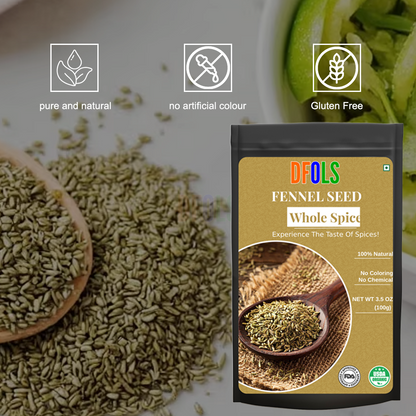 DFOLS Fennel Seeds Whole Spice Cooking 0.22lb 3.5oz 100g フェンネルシード