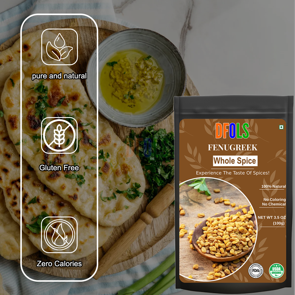 DFOLS Fenugreek Whole Spice Cooking 0.22lb 3.5oz 100g フェヌグリークパウダー