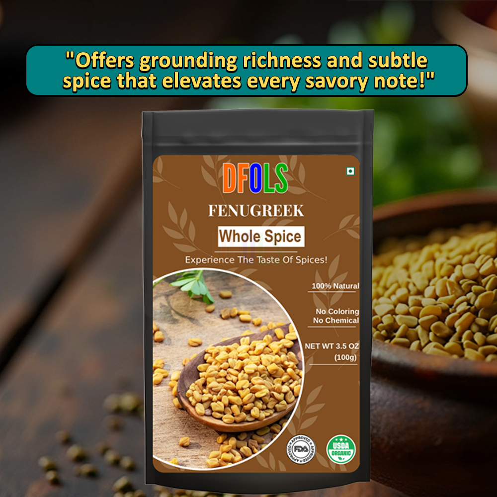 DFOLS Fenugreek Whole Spice Cooking 0.22lb 3.5oz 100g フェヌグリークパウダー