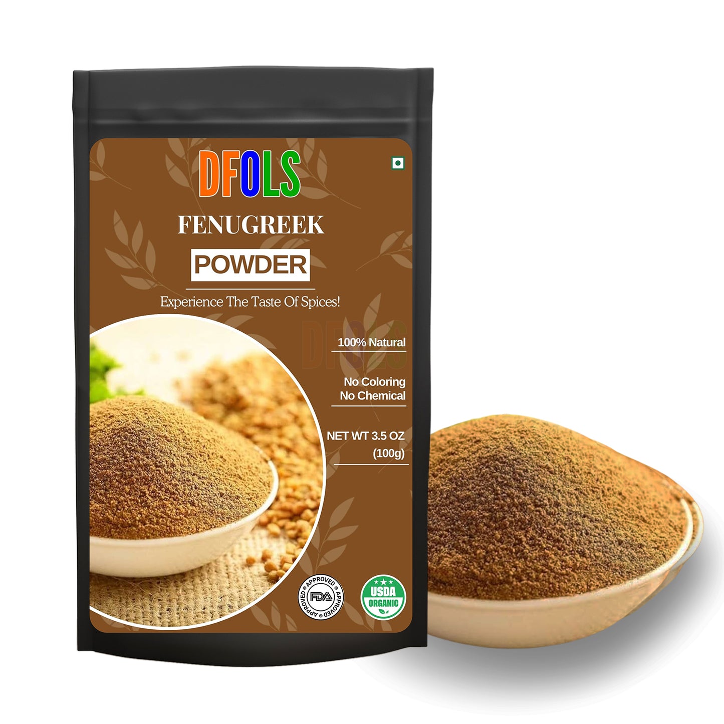 dfols Fenugreek Powder 100g (3.5oz / 0.22lb) Pure Natural Indian Spice – フェヌグリークパウダー
