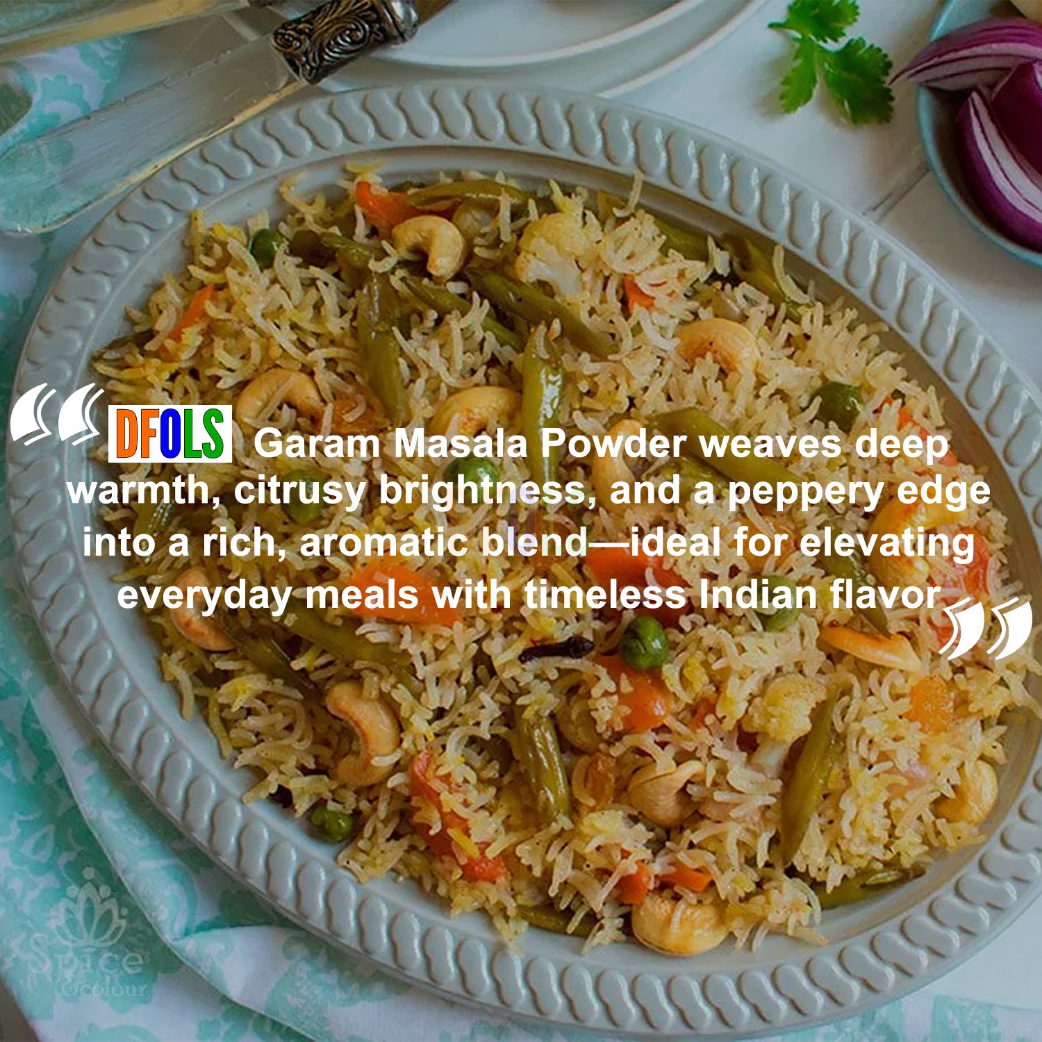 Organic Garam Masala , Northern Indian Spice Blend, Richly Spicy But Not Hot, Kosher, Non ETO - DFOLS