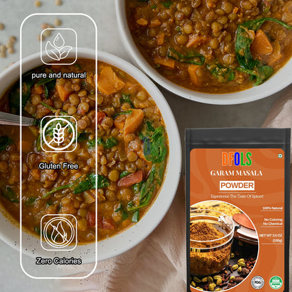 Organic Garam Masala , Northern Indian Spice Blend, Richly Spicy But Not Hot, Kosher, Non ETO - DFOLS