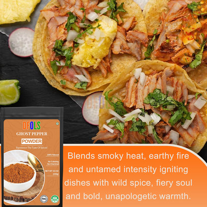 100% Pure Smoked Chili Powder – Extra Hot & Spicy, Rich Smoky Aroma, Adds Unique, Delicious & Complex Flavor to Curries, BBQ, Sauces, Snacks & All Your Favorite Dishes - DFOLS