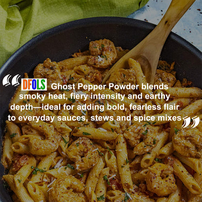 100% Pure Smoked Chili Powder – Extra Hot & Spicy, Rich Smoky Aroma, Adds Unique, Delicious & Complex Flavor to Curries, BBQ, Sauces, Snacks & All Your Favorite Dishes - DFOLS