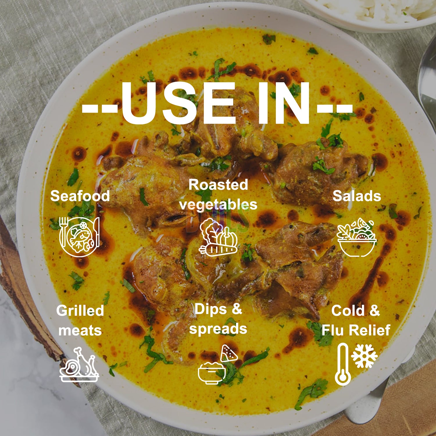 Pure Ground Ginger Powder | Fresh, Zesty & Aromatic | Ideal for Cooking, Baking, Curry, Sauces, Soups, Tea & Health Drinks | Natural Fine Spice for Daily Kitchen Use - DFOLS