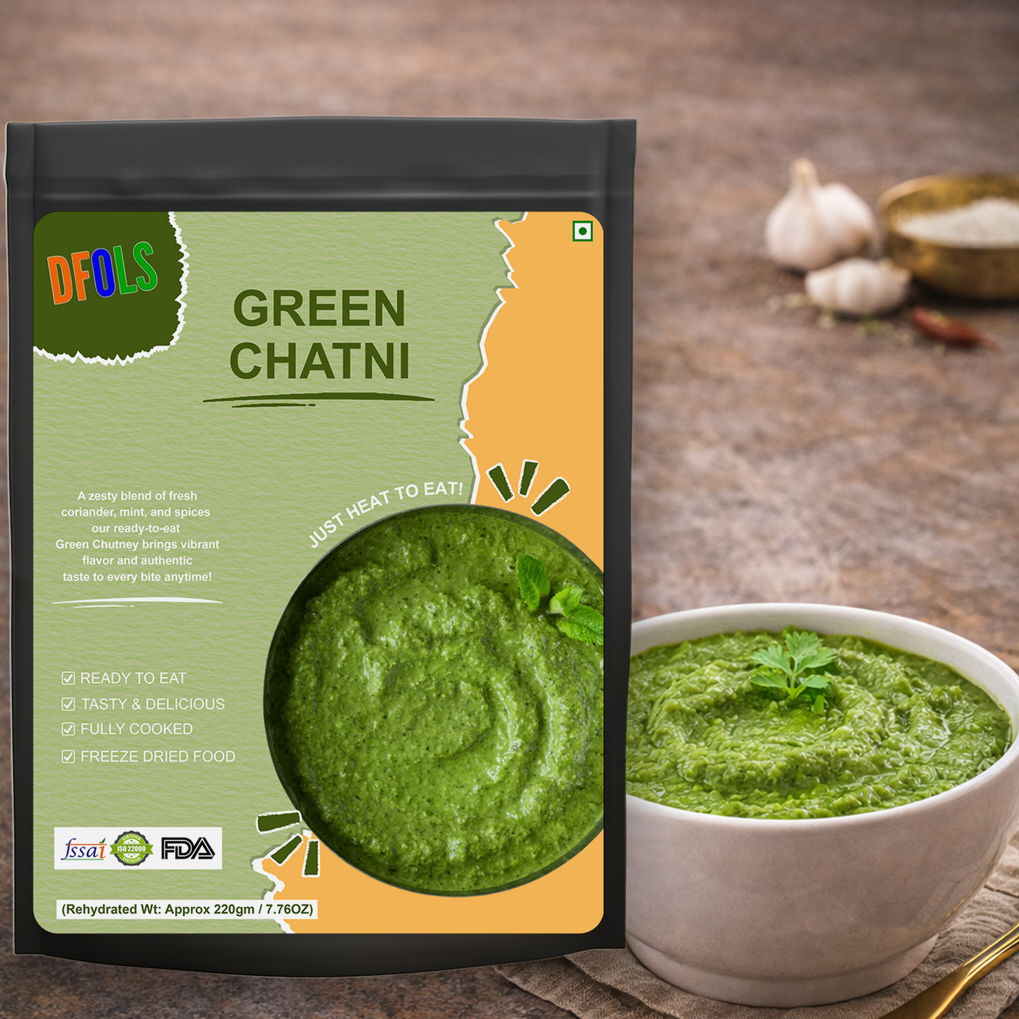 Green Chutney | Authentic Indian Coriander & Mint Dip | Fresh, Flavorful & Ready to Serve | Perfect for Snacks, Sandwiches, Chaats & Cooking | Premium Quality
