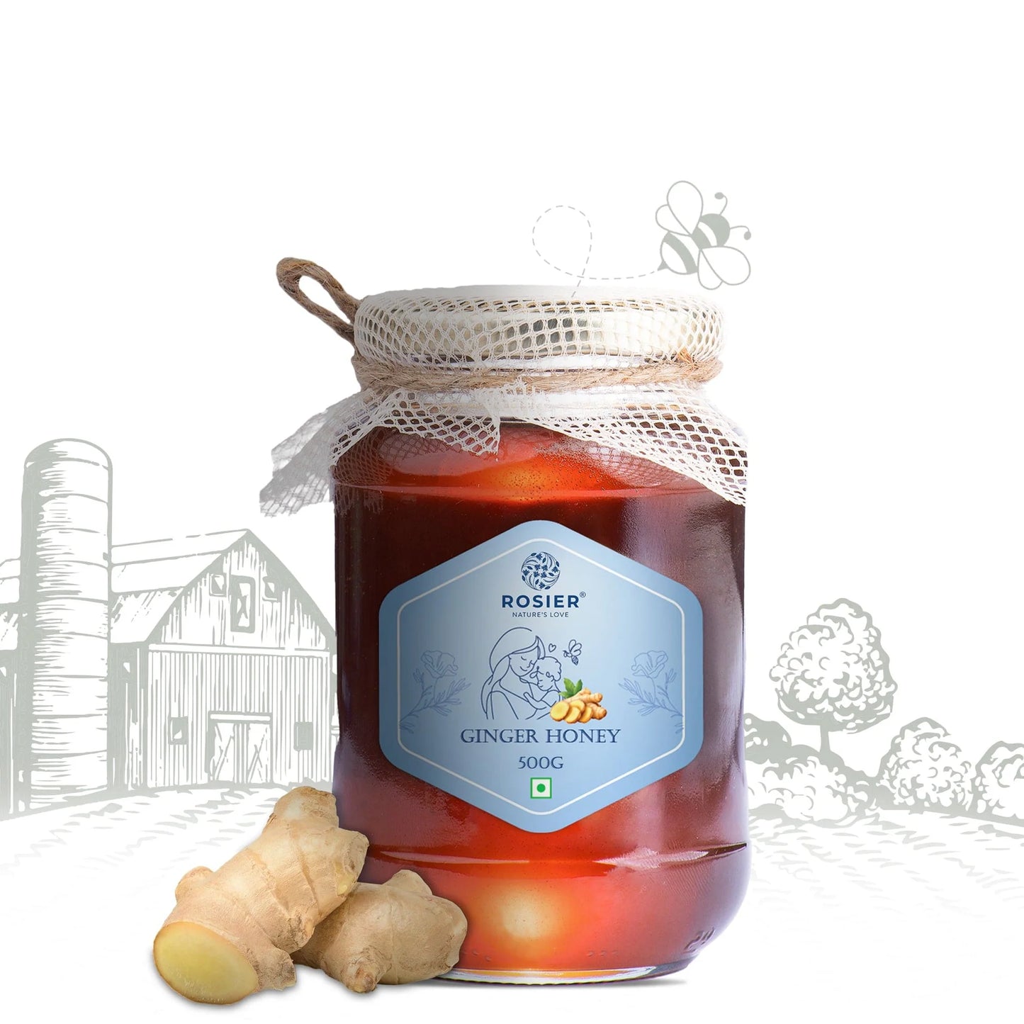 Ginger Honey | Pure Honey Infused with Natural Ginger | No Added Sugar