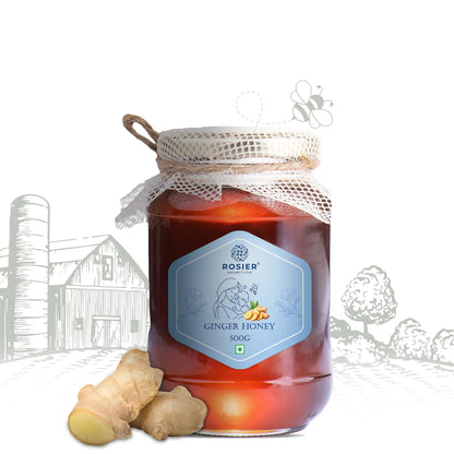 Ginger Honey | Pure Honey Infused with Natural Ginger | No Added Sugar