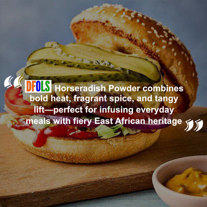 Organic and Premium All-Natural Horseradish Powder – Non-GMO, Gluten-Free, Perfect for Sauces, Dressings, and Spices - DFOLS
