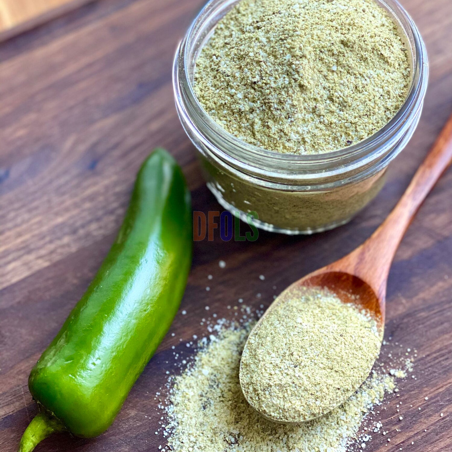Jalapeno Powder | Hot & Spicy Seasoning | Bold Flavor | Great for Soups, Salsas, Tacos, Sauces & Marinades | All-Natural, Fine Ground Chili Spice - DFOLS