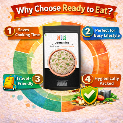 Dfols Jeera Rice Ready to Eat Indian Cumin Rice 0.55lb 8.82oz 250g ジーラライス