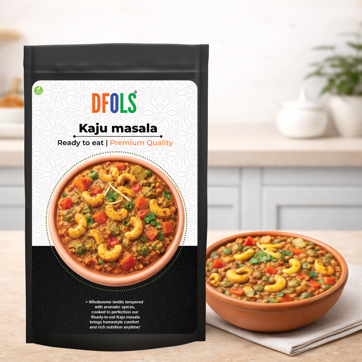 Dfols Kaju Masala Ready to Eat Cashew Curry 0.49lb 7.76oz 220g カジュマサラ