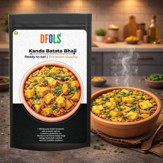 Dfols Kanda Batata Bhaji Ready to Eat Onion Potato Curry 8.82oz 250g カンダバタタバジ