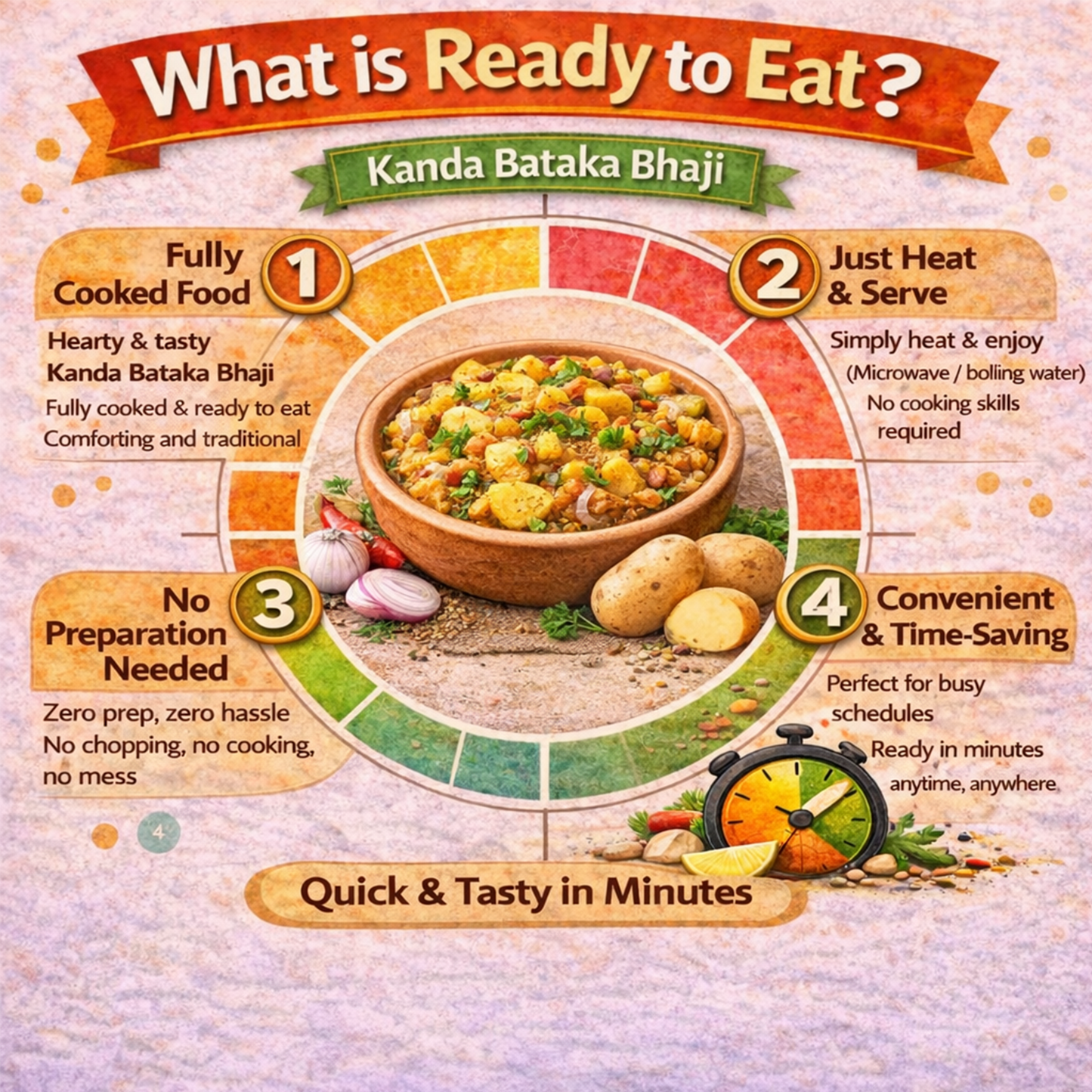 Dfols Kanda Batata Bhaji Ready to Eat Onion Potato Curry 8.82oz 250g カンダバタタバジ