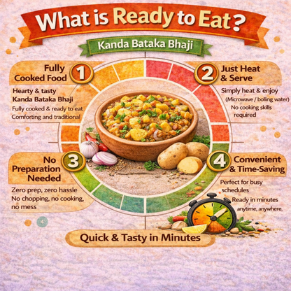 Dfols Kanda Batata Bhaji Ready to Eat Onion Potato Curry 8.82oz 250g カンダバタタバジ