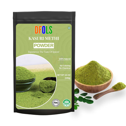 100% organic Kasoori Methi- Natural and Aromatic- Ideal for Mexican, Indian, Mediterranean, Asian Cuisine. Salads - DFOLS