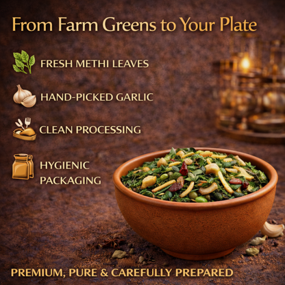 Lasooni Methi Ready-to-Eat Curry | Aromatic Garlic & Fenugreek Gravy | Authentic Indian Heat & Serve Meal | Flavorful, Convenient