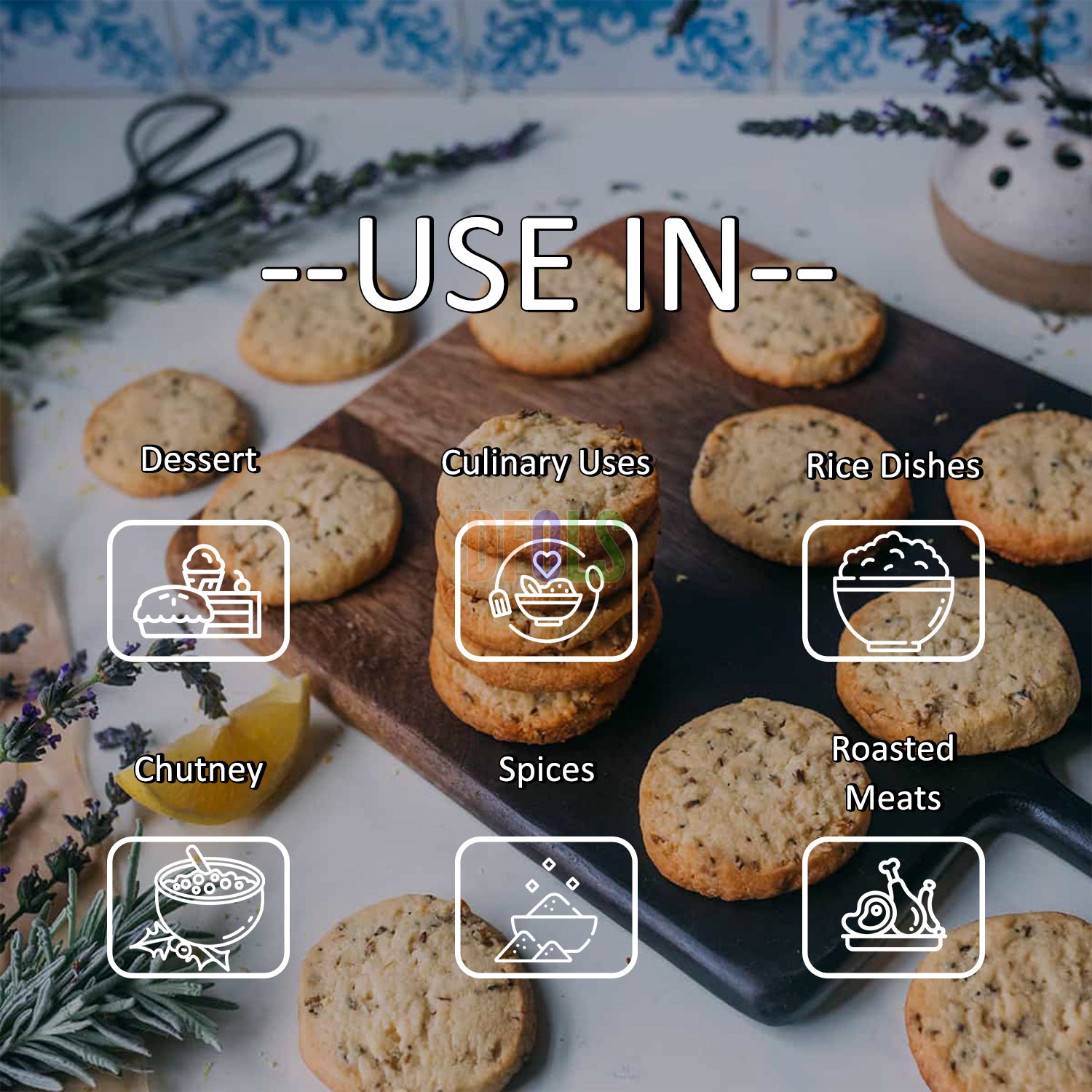 100% Pure Natural Dried Lavender Flowers – Premium Grade for Skincare, Relaxation, Aromatherapy, Tea, Cooking, Crafts, Potpourri, DIY Beauty Products & Home Fragrance - DFOLS